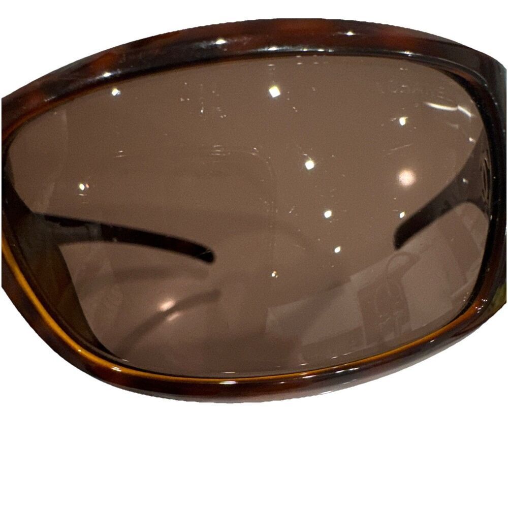 Vintage Y2K Chanel 6030 Tortoise CC Logo Sunglasses Brown Gold Logo Italy - Picture 11 of 16